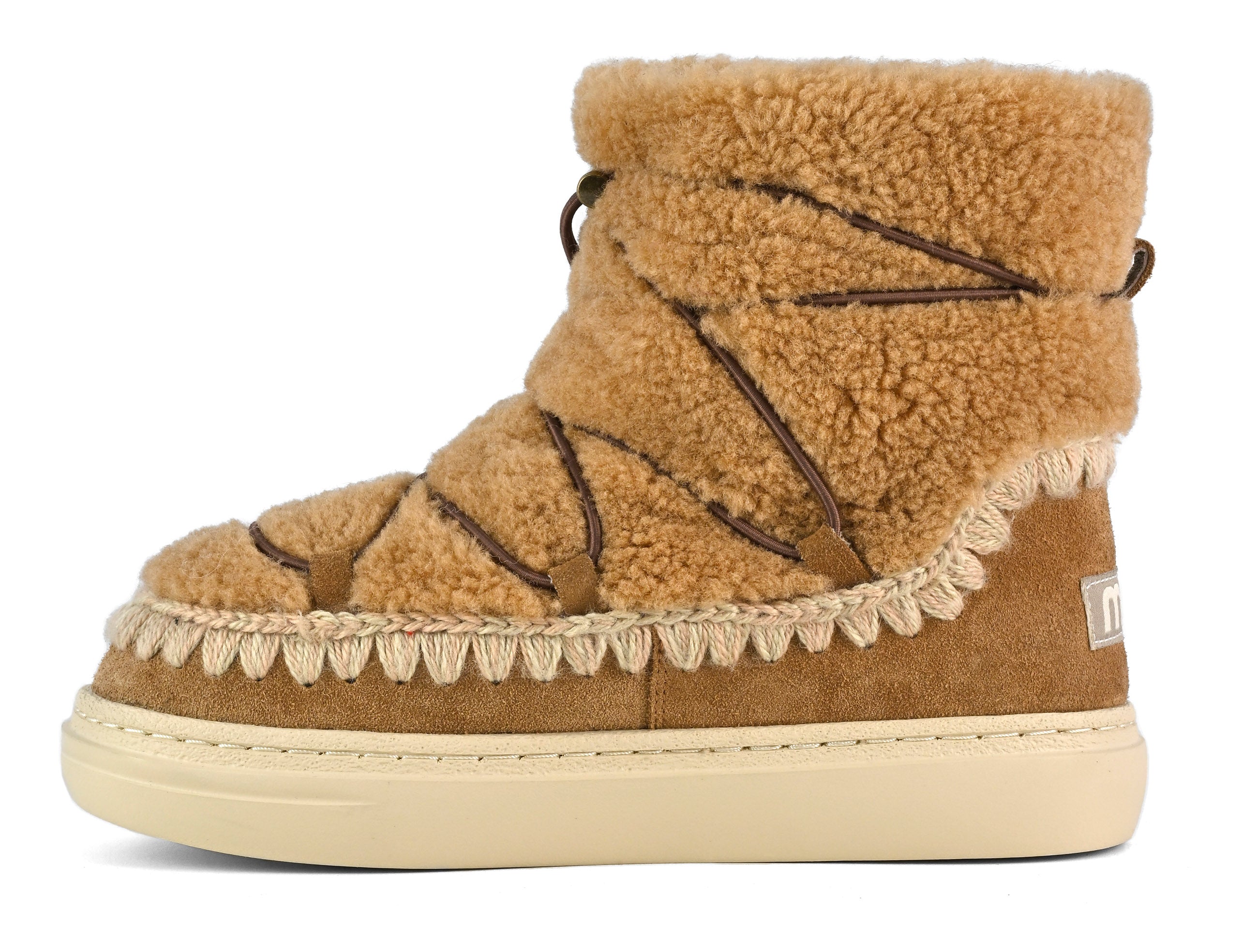 MOU Sneaker Donna Eskimo Bold Scoubidoo Lace-Cognac