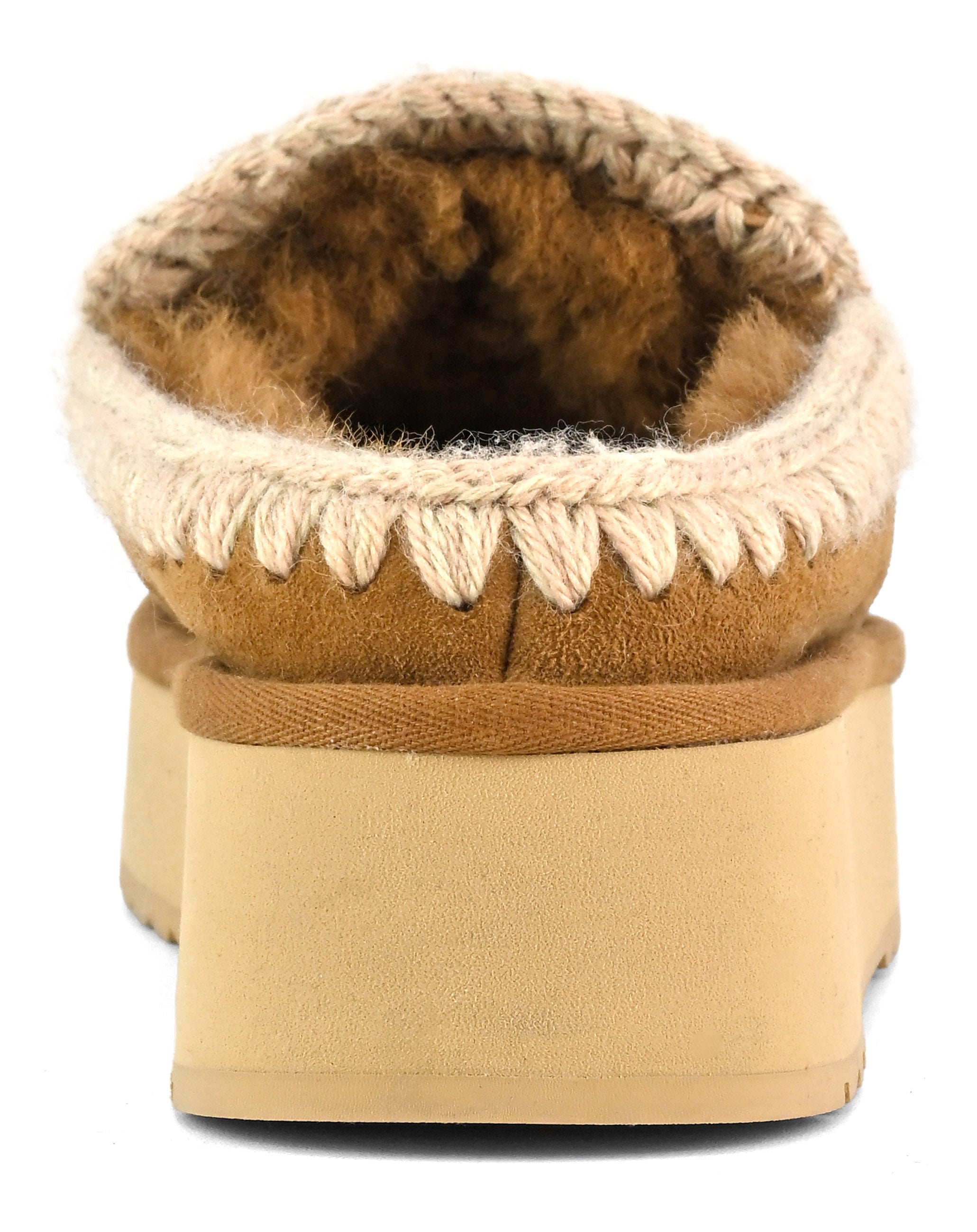 MOU Ciabatta Donna Clog Eskimo Platform-Cognac
