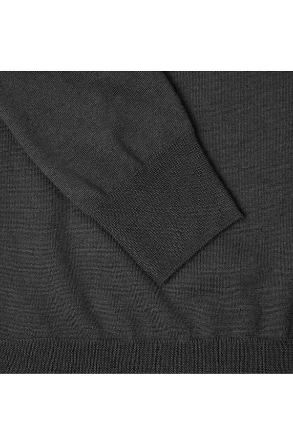 PAOLO PECORA Maglia Uomo Lana Merino Extrafine-Nero