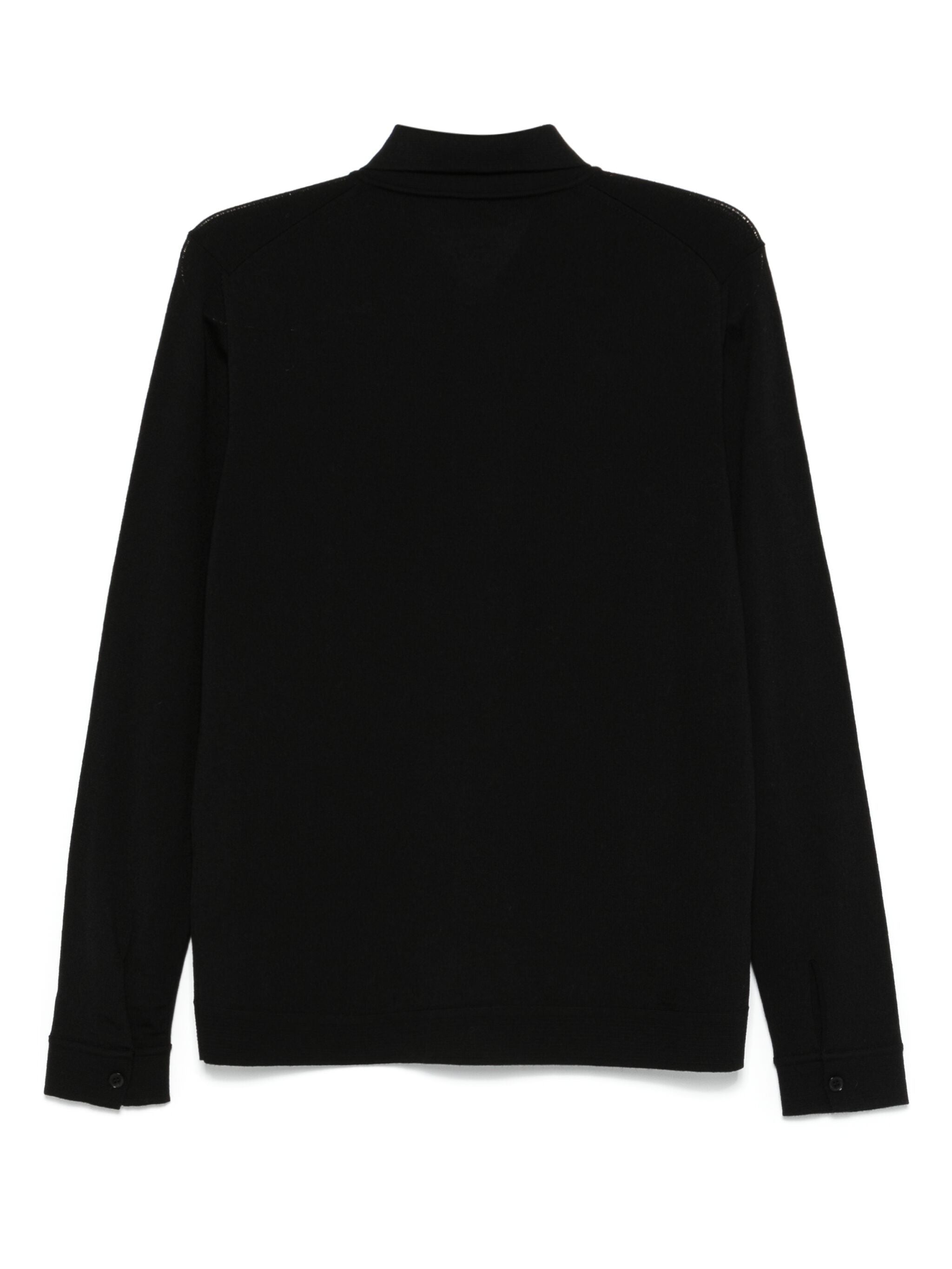 ROBERTO COLLINA Camicia Uomo Merino-Nero