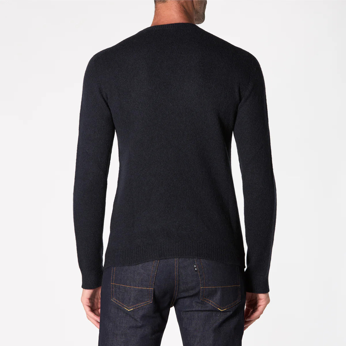 ROBERTO COLLINA Maglia Uomo Lana Cammello-Navy