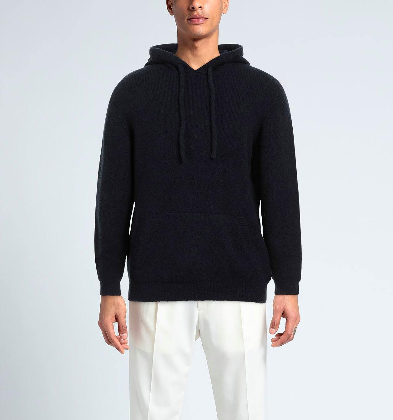 ROBERTO COLLINA Felpa Cappuccio Uomo Cotone-Navy