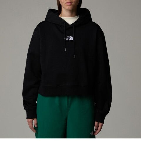 THE NORTH FACE Felpa Cappuccio Donna Crop Essential-Tnf Black