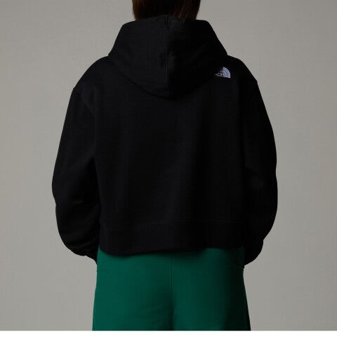 THE NORTH FACE Felpa Cappuccio Donna Crop Essential-Tnf Black