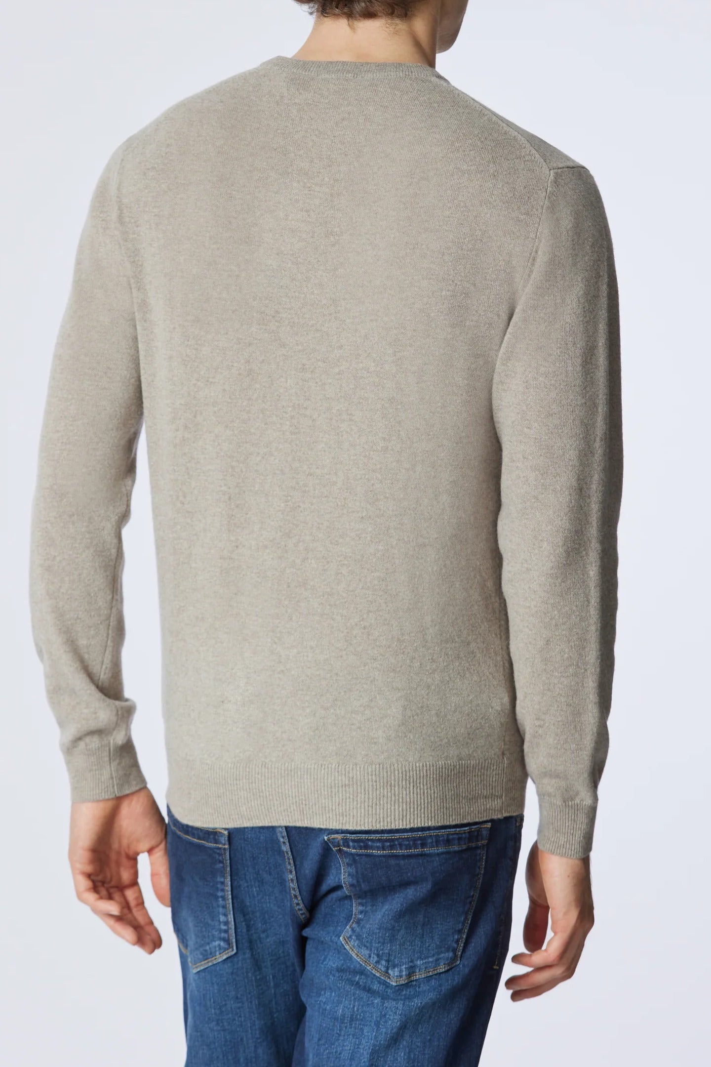 U.S. POLO ASSN. Maglia Uomo Logo Double Horseman Lana-Beige