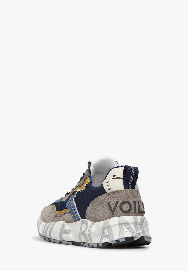 VOILE BLANCHE Sneaker Uomo CLUB01-Grigio Navy