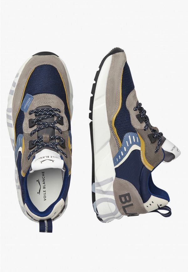 VOILE BLANCHE Sneaker Uomo CLUB01-Grigio Navy
