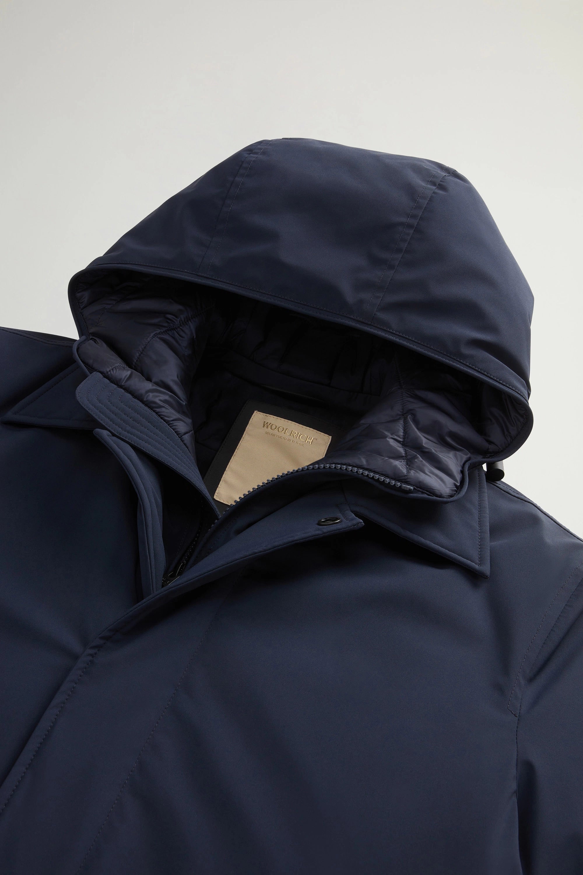 WOOLRICH Cappotto Uomo Stretch 2in1 Carcoat-Blue Melton