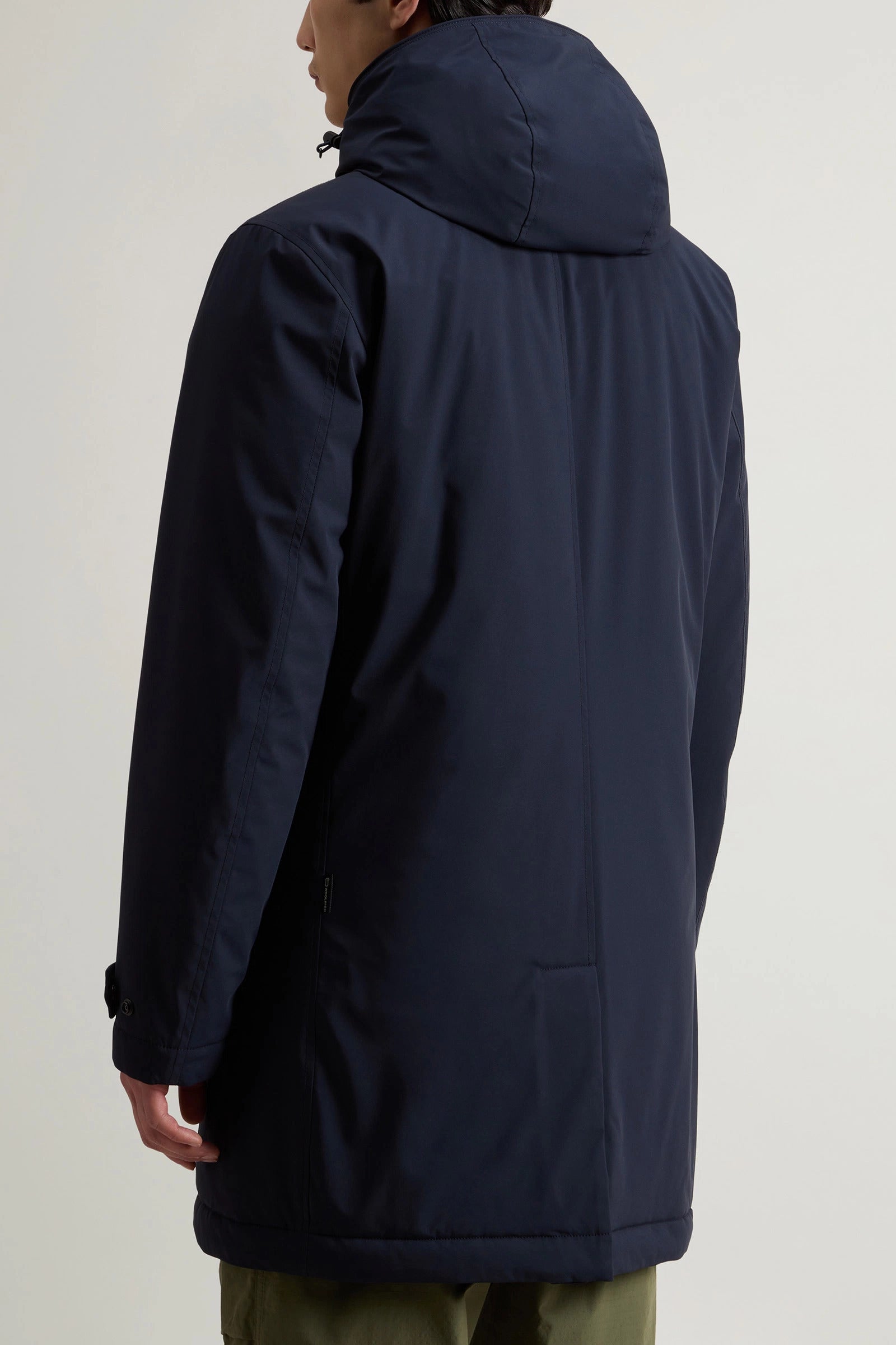 WOOLRICH Cappotto Uomo Stretch 2in1 Carcoat-Blue Melton