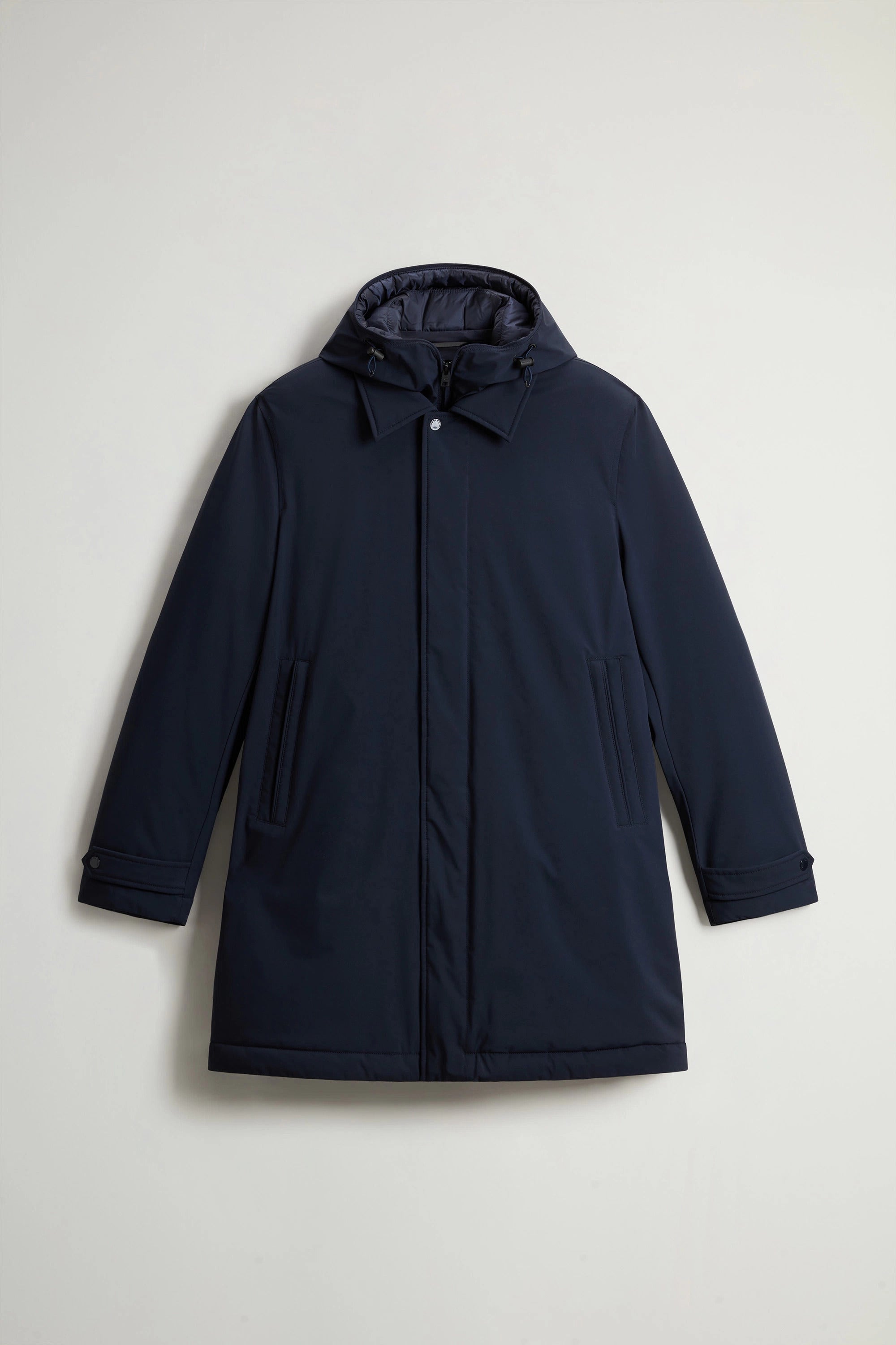 WOOLRICH Cappotto Uomo Stretch 2in1 Carcoat-Blue Melton