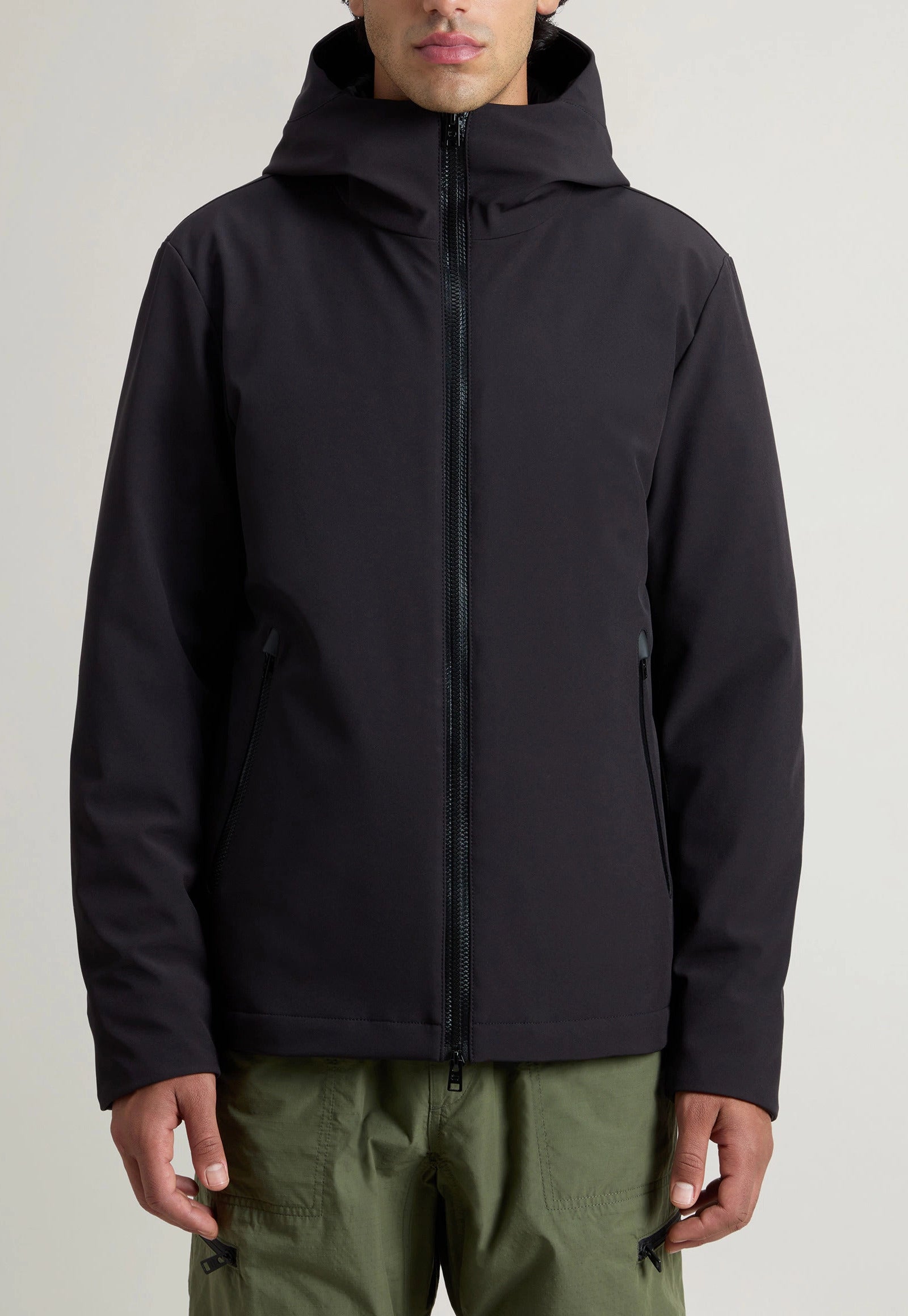 WOOLRICH Giacca Uomo Pacific Soft Shell Jacket-Black