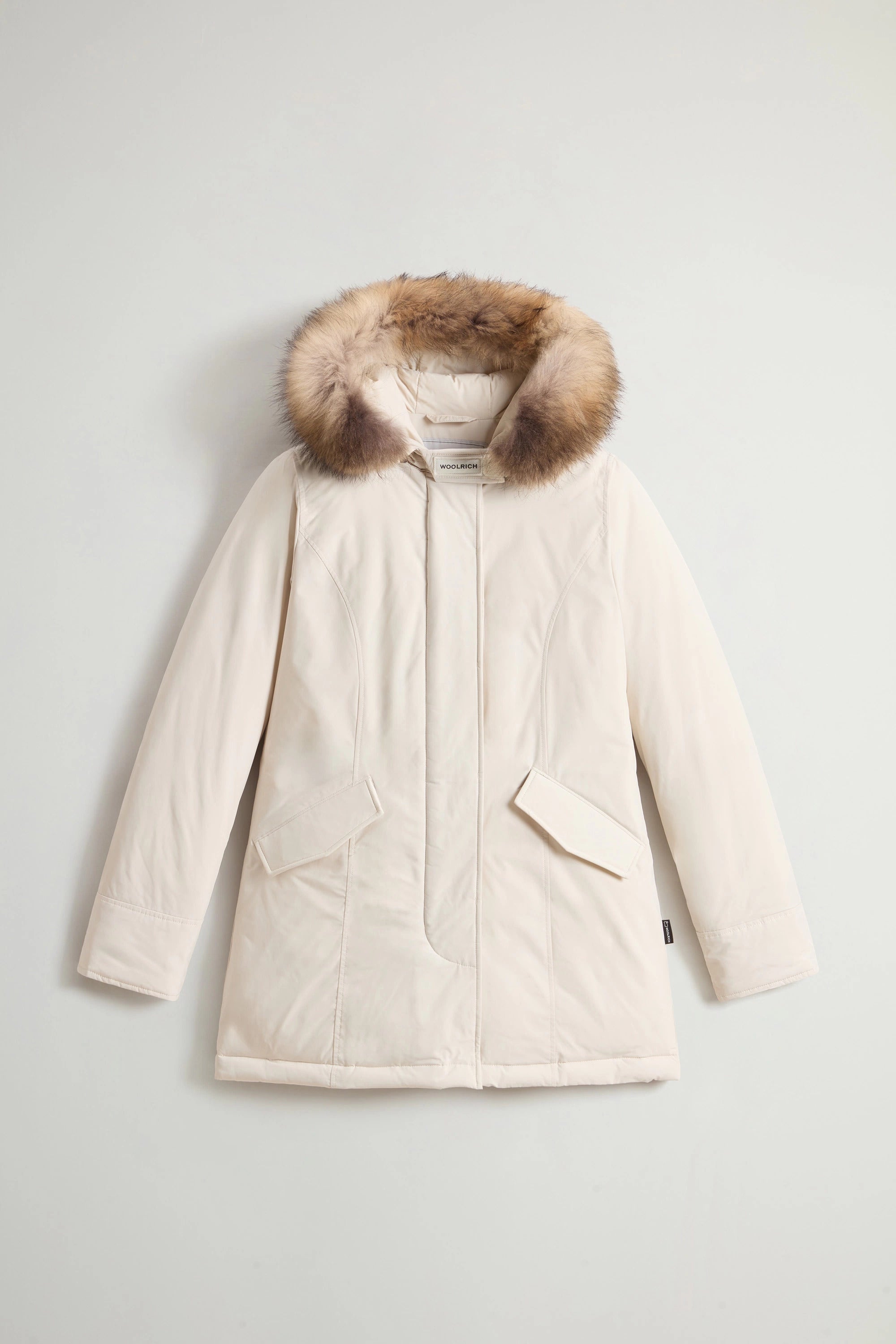 WOOLRICH Parka Donna Luxury Arctic Raccoon-Milky Cream