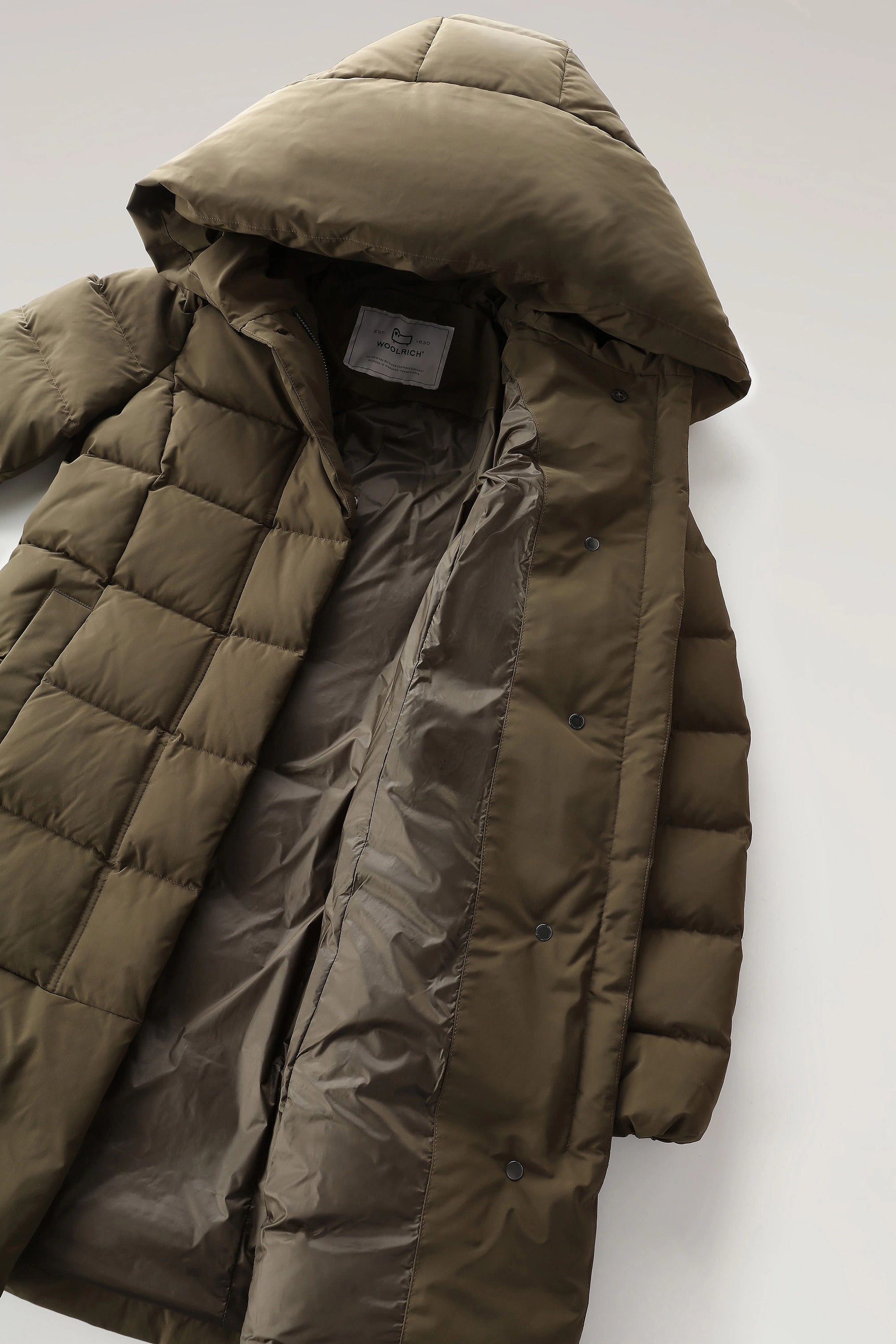 WOOLRICH Parka Donna Puffy Prescott-Dark Green