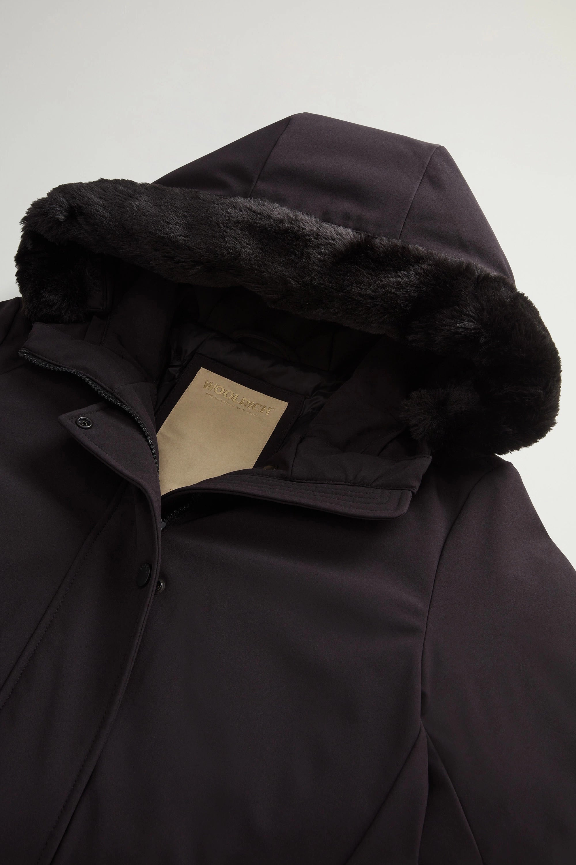 WOOLRICH Parka Donna Firth Down Fur-Black