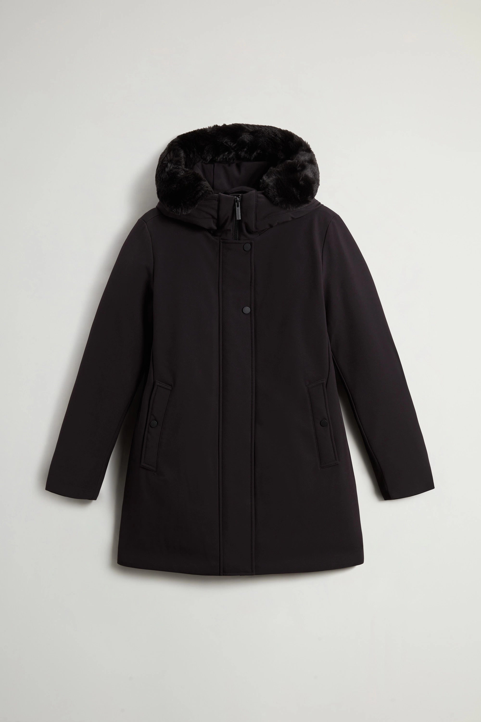 WOOLRICH Parka Donna Firth Down Fur-Black