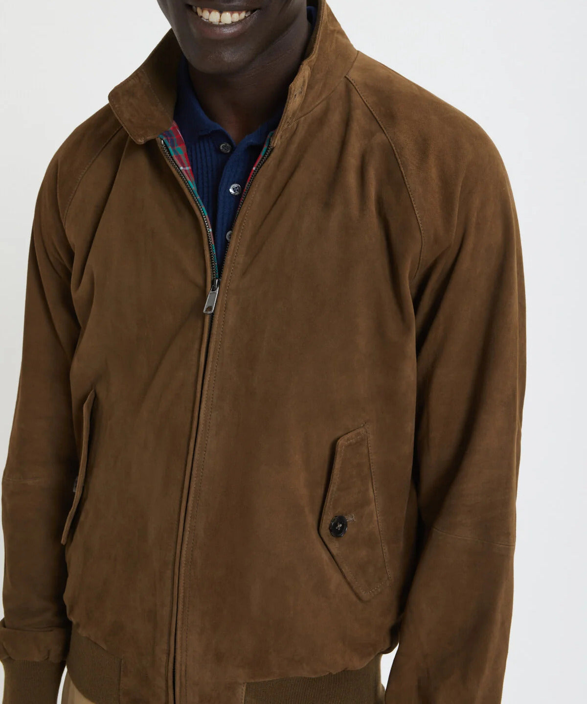 BARACUTA Giubbino Uomo G9 Suede-Dark Olive
