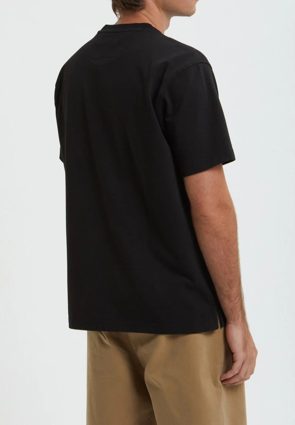 BARACUTA T-Shirt Uomo Faded Logo-Nero