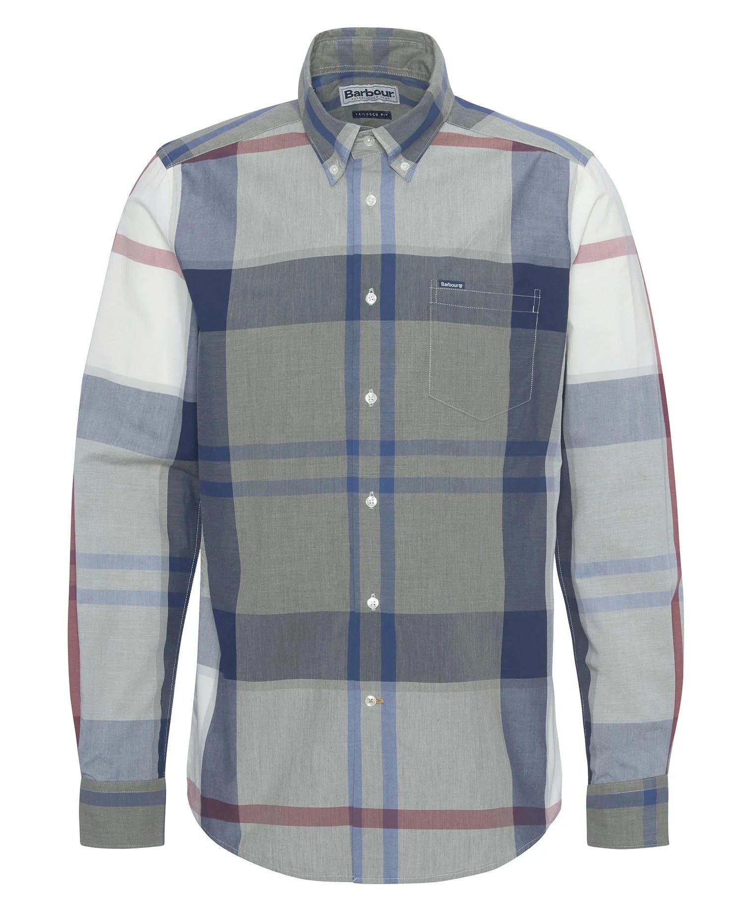 BARBOUR Camicia Uomo Harris Sartoriale-Bleached Pine Tartan