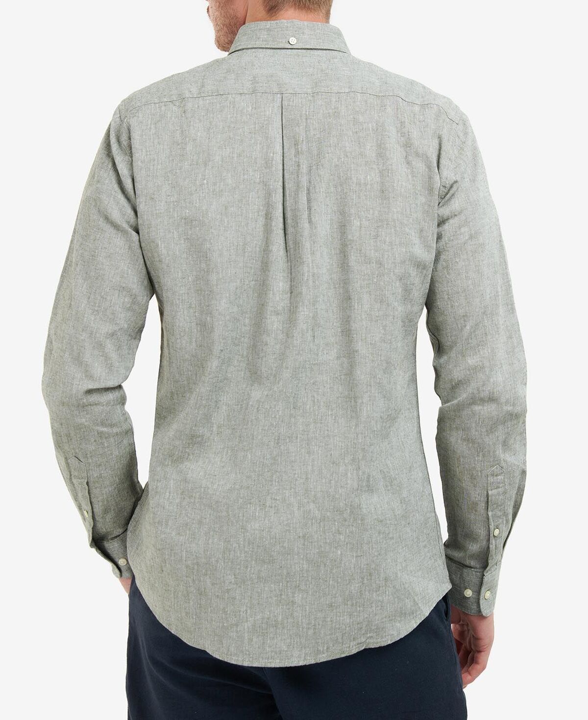 BARBOUR Camicia Uomo Nelson Sartoriale-Bleached Olive