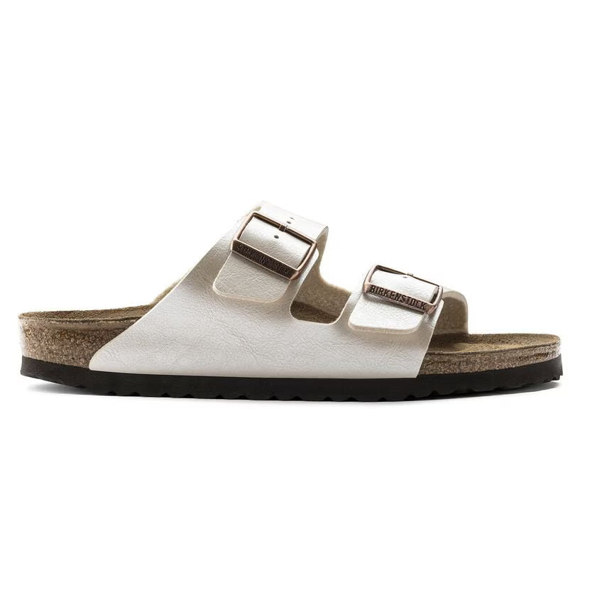 BIRKENSTOCK Ciabatta Donna Arizona Birko Flor-Graceful Pearl White