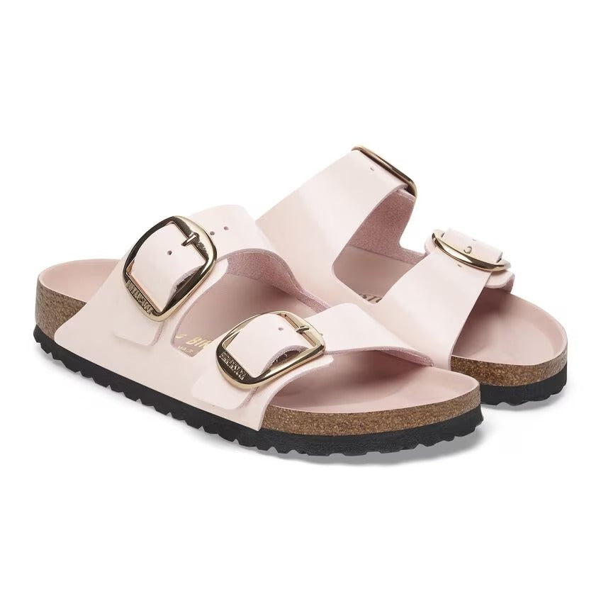 BIRKENSTOCK Ciabatta Donna Arizona Big Buckle-High Shine Light Rose