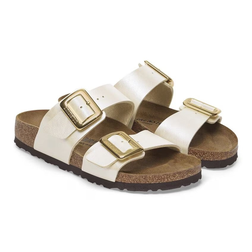 BIRKENSTOCK Ciabatta Donna Sydney Cushion Buckle-Graceful Pearl White