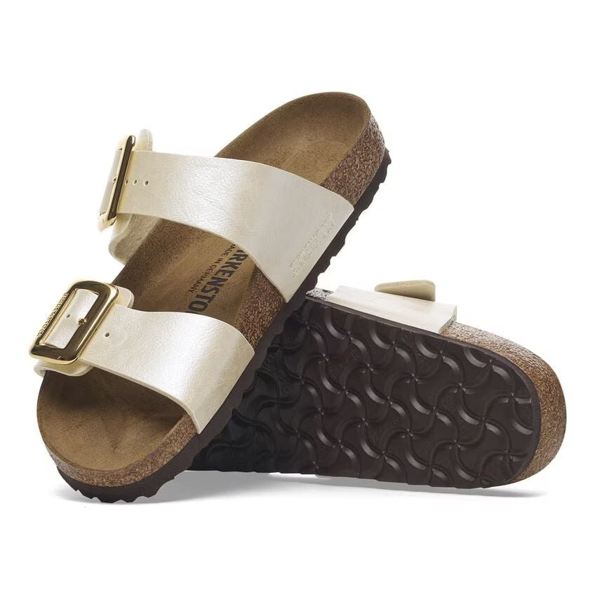 BIRKENSTOCK Ciabatta Donna Sydney Cushion Buckle-Graceful Pearl White