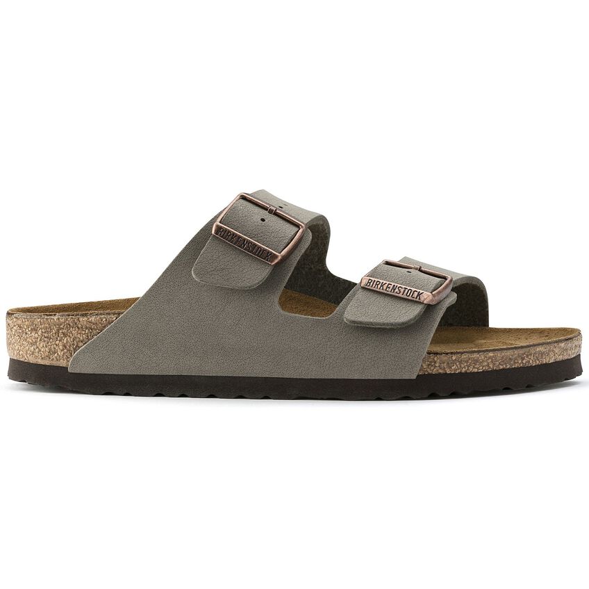 BIRKENSTOCK Ciabatta Unisex Arizona Birko-Flor Nabuk-Stone