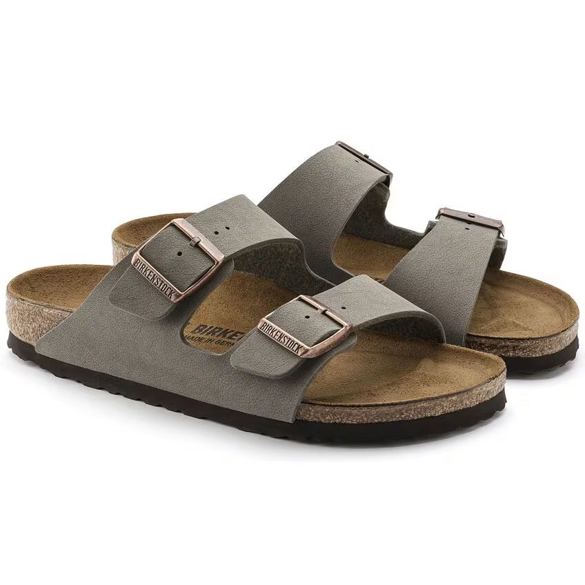 BIRKENSTOCK Ciabatta Unisex Arizona Birko-Flor Nabuk-Stone