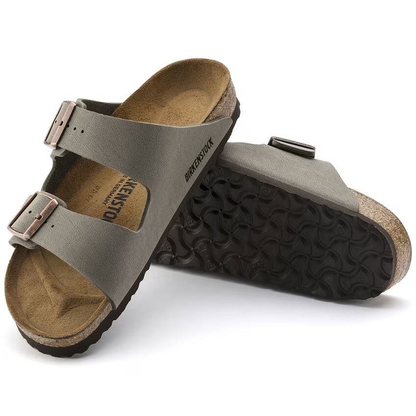 BIRKENSTOCK Ciabatta Unisex Arizona Birko-Flor Nabuk-Stone