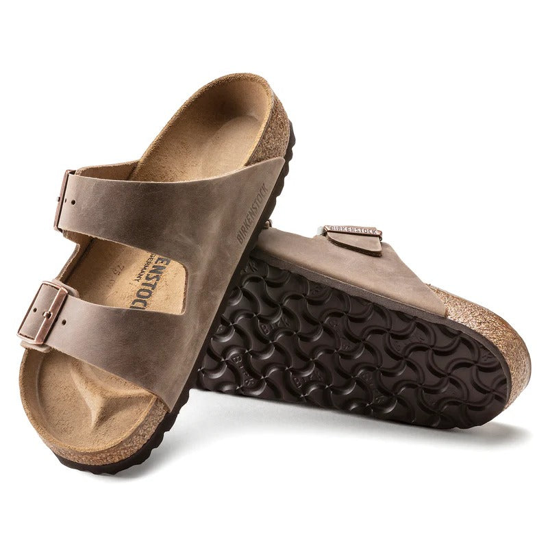 BIRKENSTOCK Ciabatta Uomo Arizona Oiled Leather-Tobacco Brown