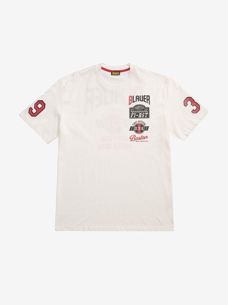 BLAUER T-shirt Uomo Judson-Bianco Neve