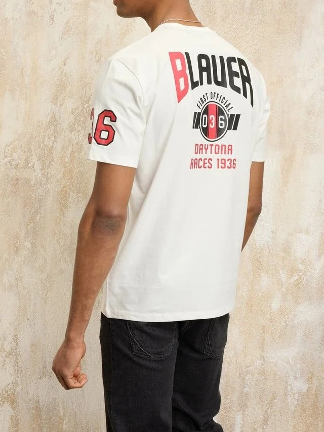 BLAUER T-shirt Uomo Judson-Bianco Neve