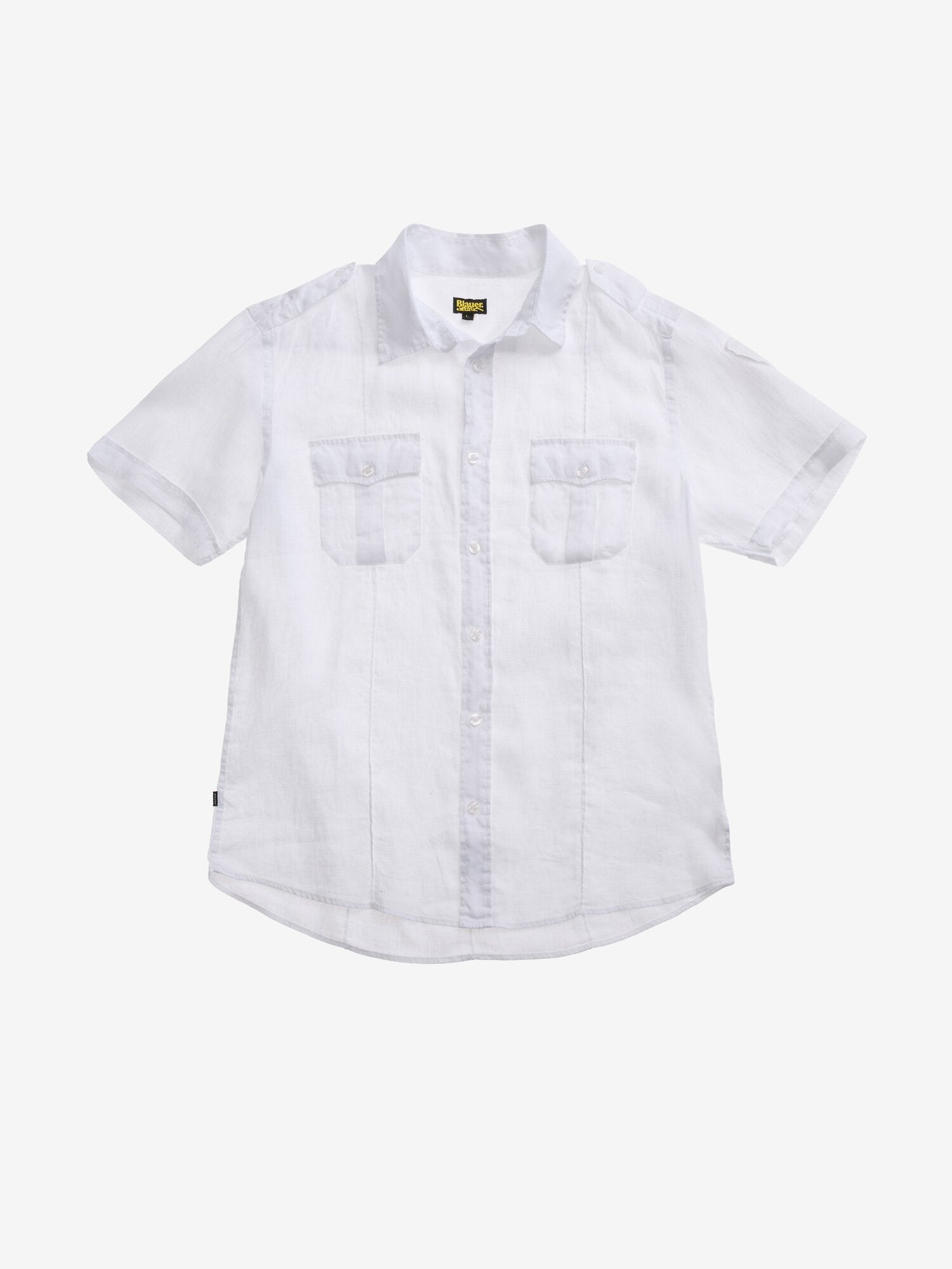 BLAUER Camicia Uomo Benson-Bianco Ottico