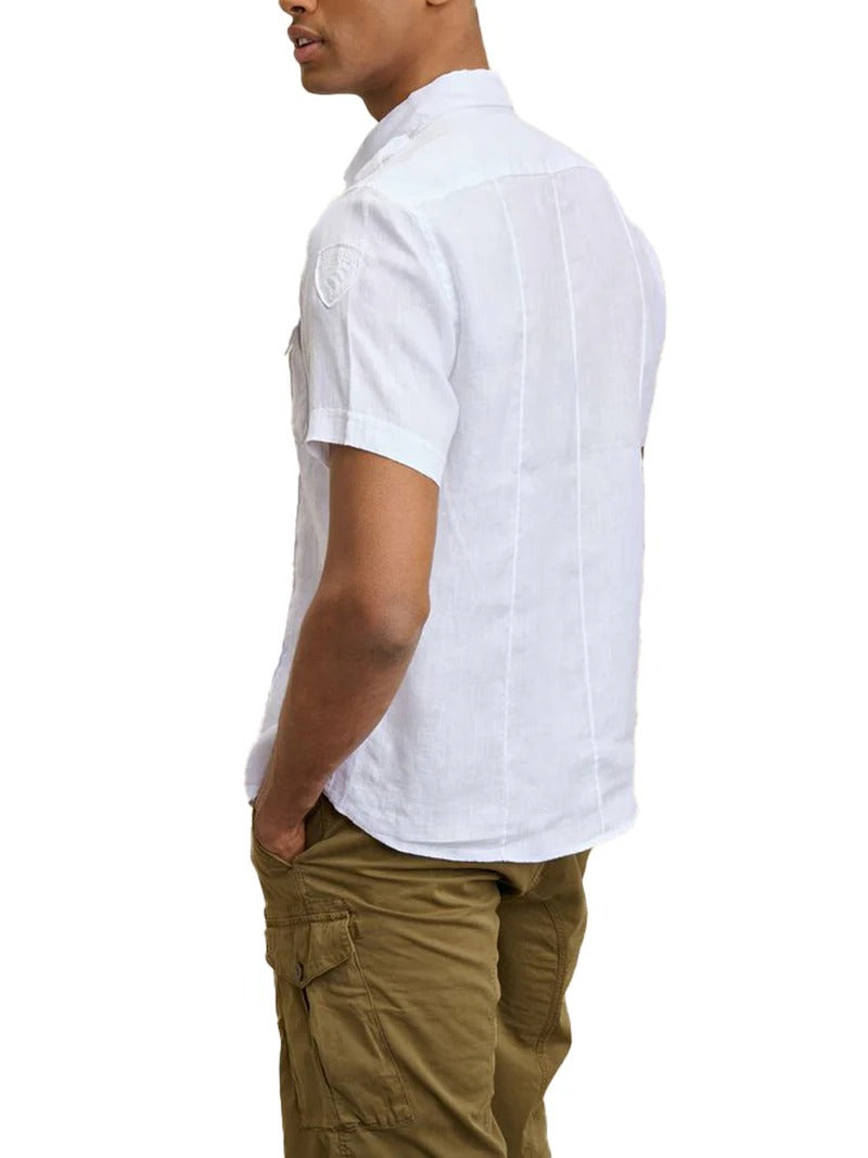 BLAUER Camicia Uomo Benson-Bianco Ottico