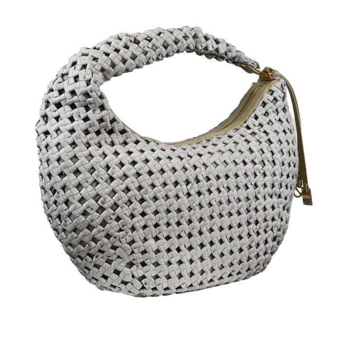 BORBONESE BORSA HOBO LA NIDO MEDIUM-Naturale Nero
