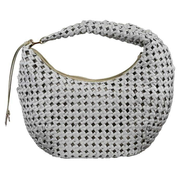 BORBONESE BORSA HOBO LA NIDO MEDIUM-Naturale Nero