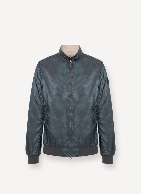 COLMAR Giacca Uomo Reversible Camouflage-Verde Botanical Beige Juta