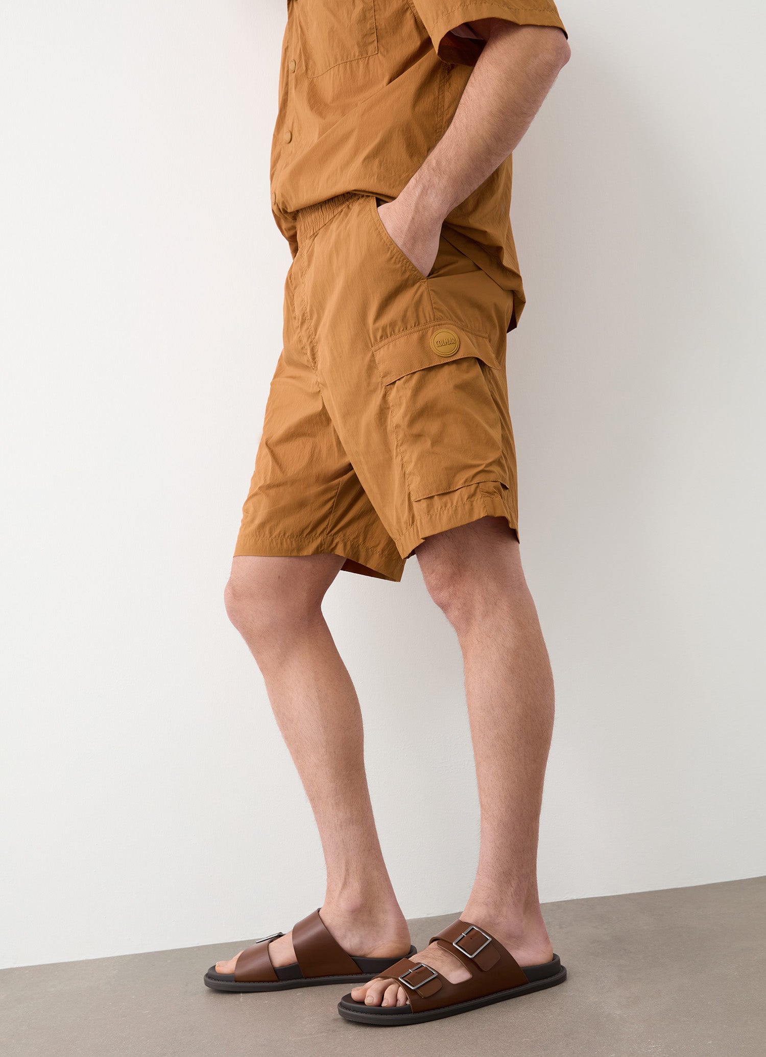 COLMAR Bermuda Uomo Cargo Nylon-Marrone Trunk