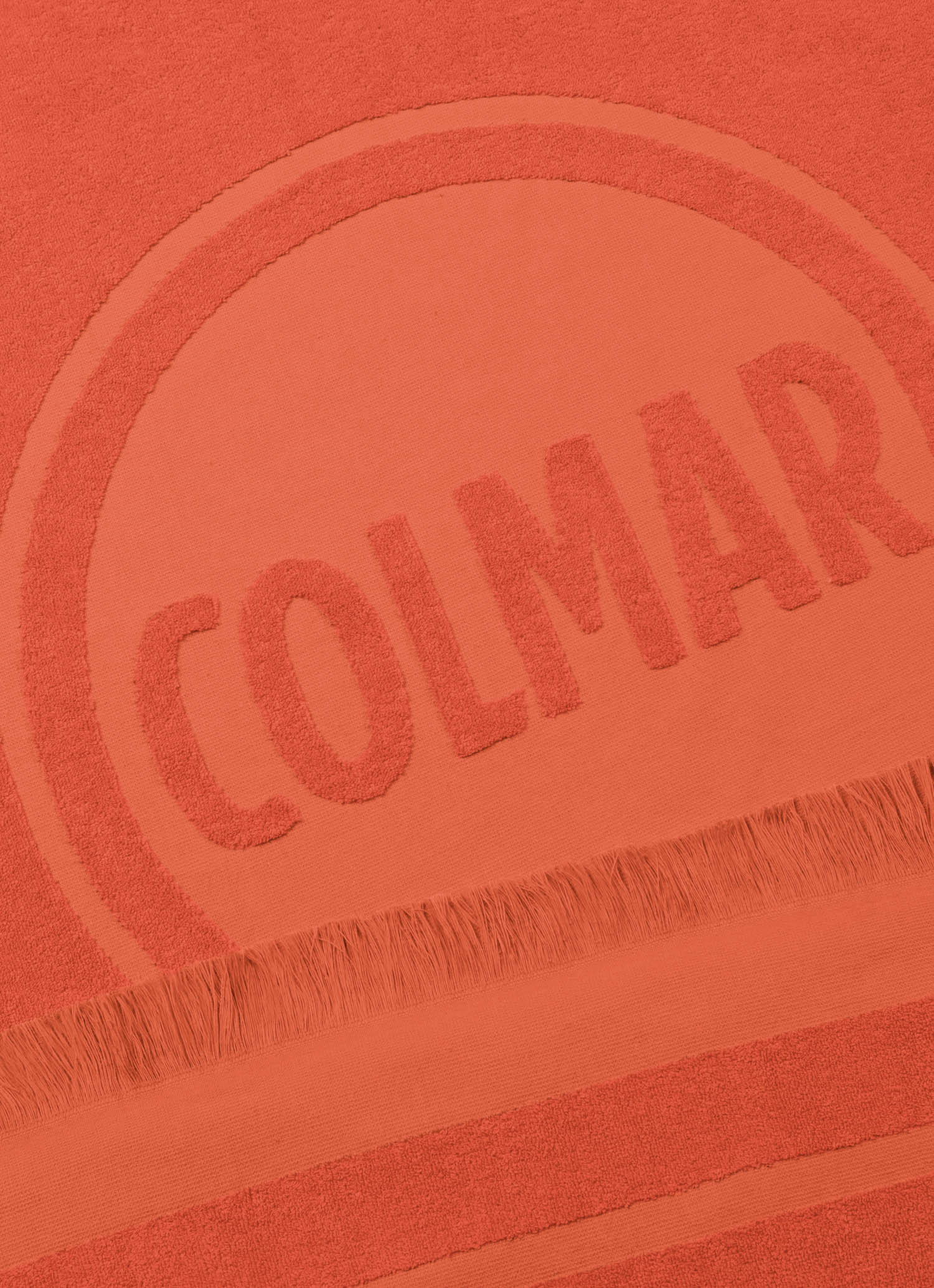 COLMAR telo mare con frange-Rosso Habanero