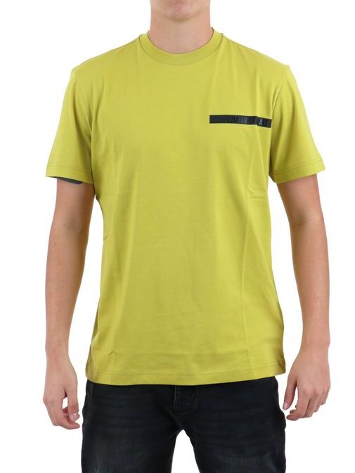 COLMAR T-Shirt Uomo Logo Tape-Giallo Goldsand