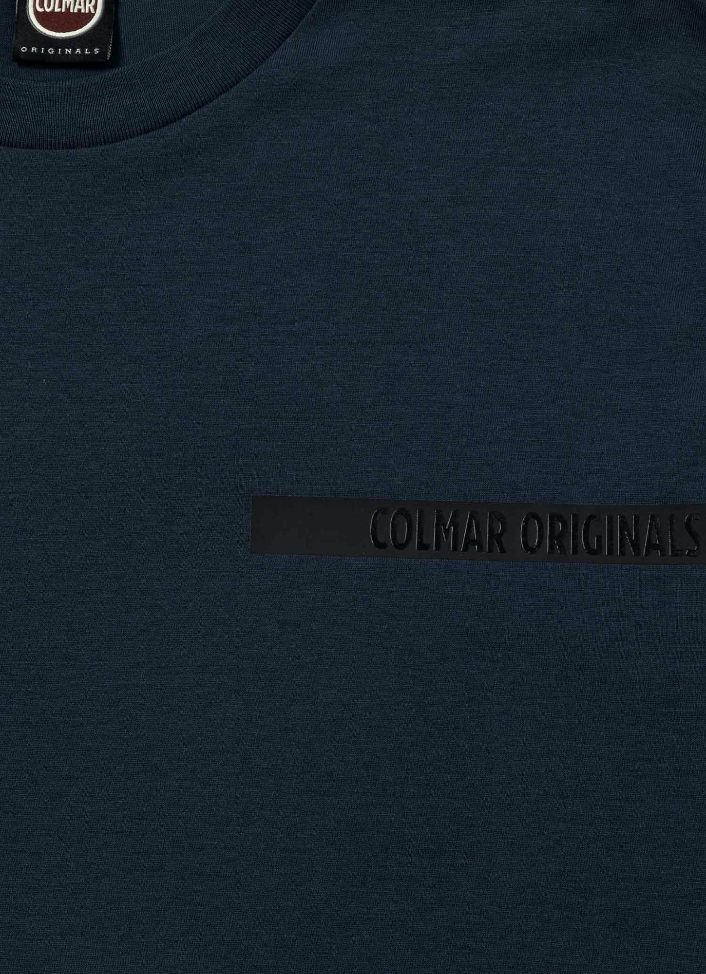 COLMAR T-Shirt Uomo Logo Tape-Navy