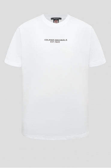 COLMAR t-shirt uomo stampata sul retro-bianco