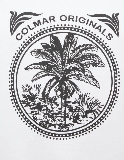 COLMAR t-shirt uomo stampata sul retro-bianco