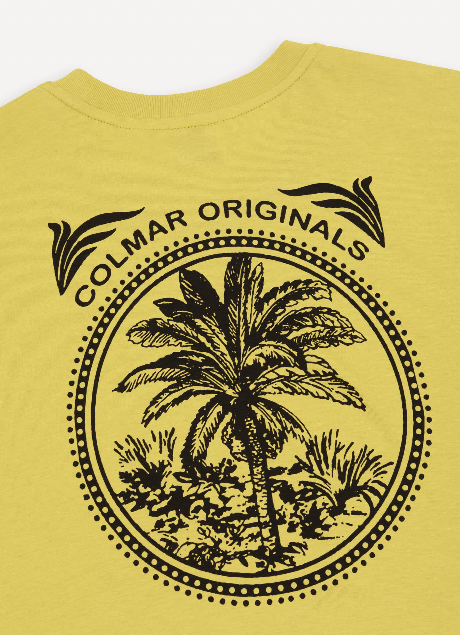 COLMAR T-Shirt Uomo Stampata sul retro-giallo goldsand