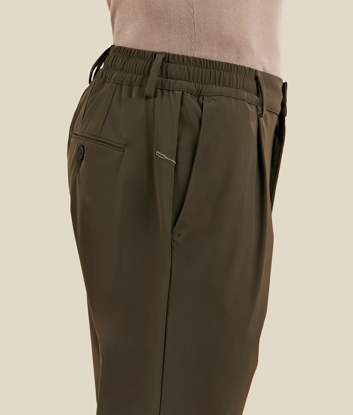 CRUNA Pantalone Uomo Mitte Tessuto Tecnico-Verde