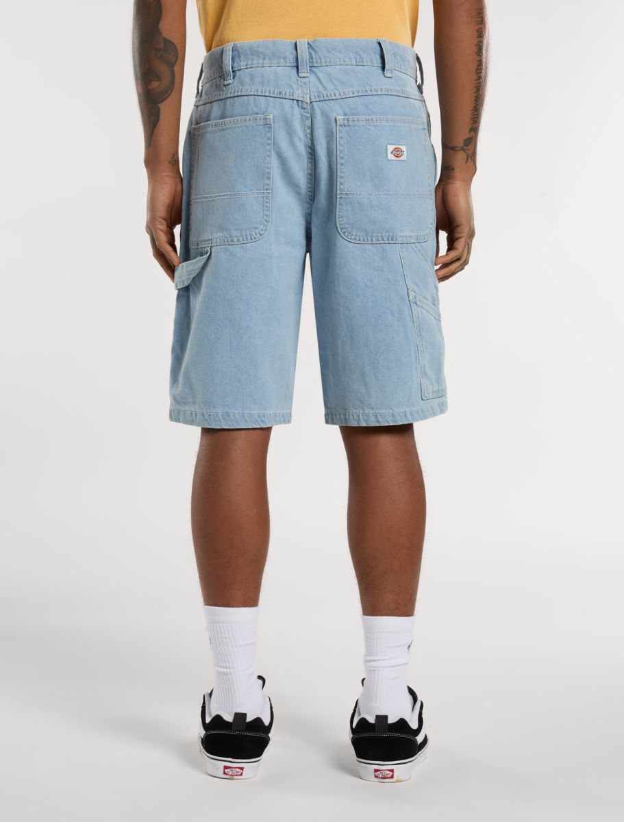 DICKIES Shorts Uomo Garyville Denim-Blu Vintage