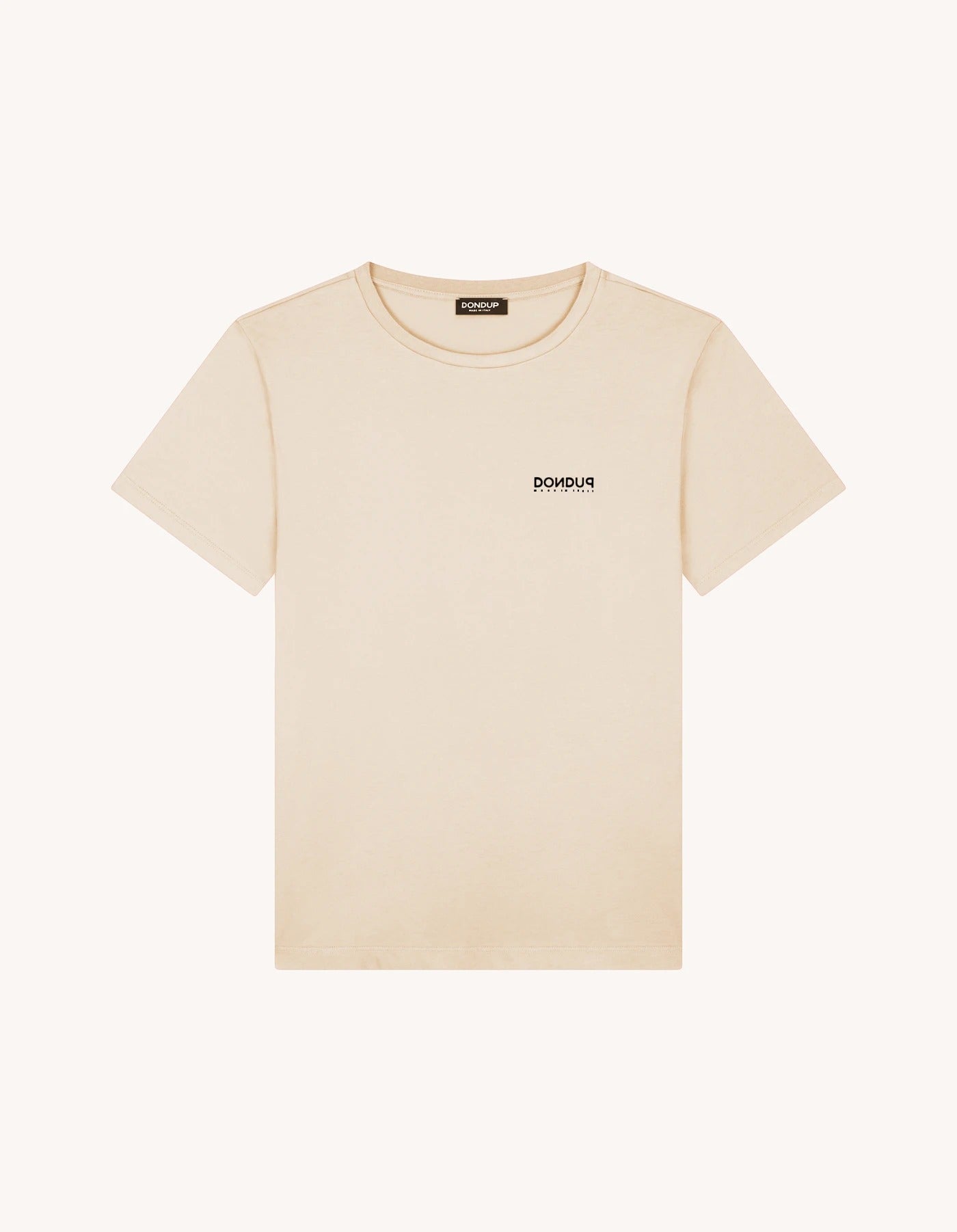 DONDUP T-shirt Uomo Jersey Logo Lettering-Lievito