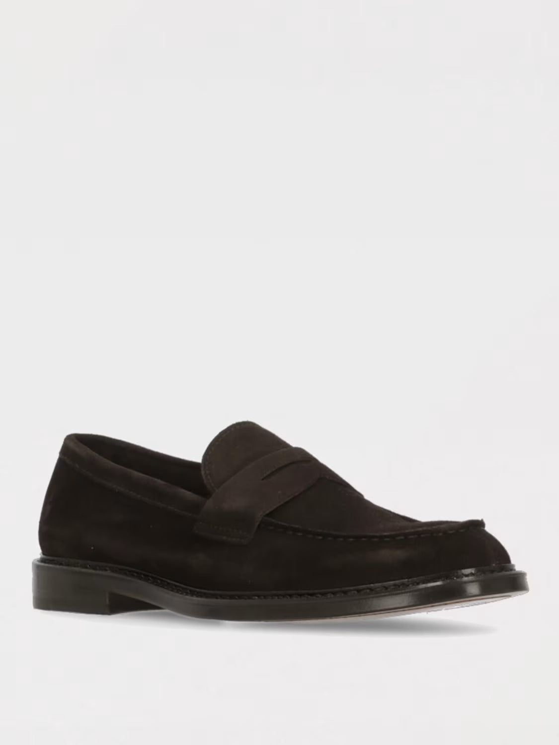Doucal's Mocassino Penny Suede-Terre