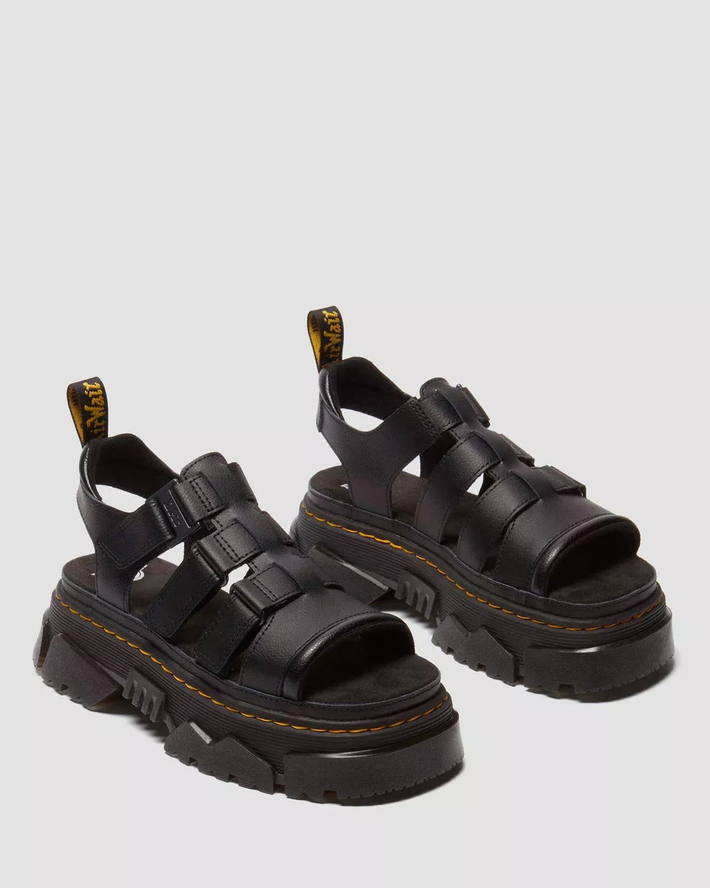 Dr. Martens Sandalo Donna Mattison 3 Strap-Athena Black